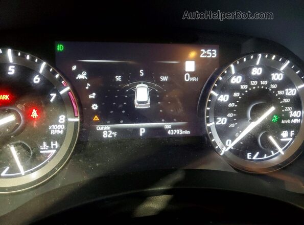5TDDZRBH1LS037879 2020 TOYOTA HIGHLANDER Black Widok zestawu wskaźników