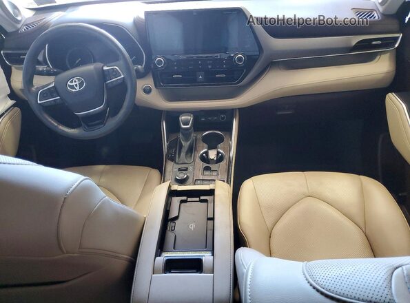 5TDDZRBH8MS064479 2021 TOYOTA HIGHLANDER White Вид панелі приладів