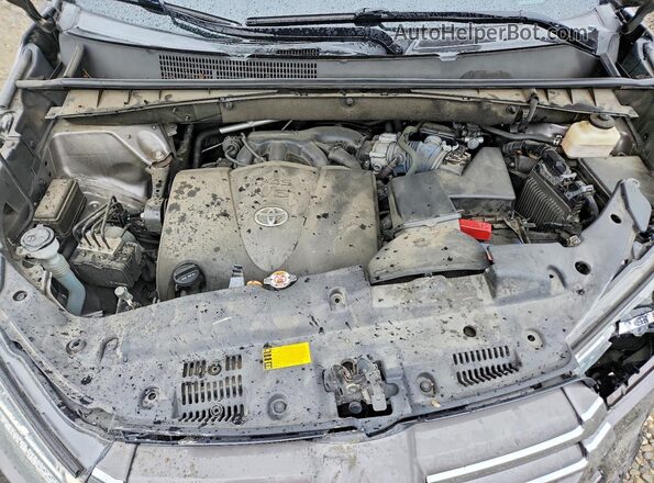5TDDZRFH0JS497297 2018 TOYOTA HIGHLANDER Gray Вид підкапотного простору
