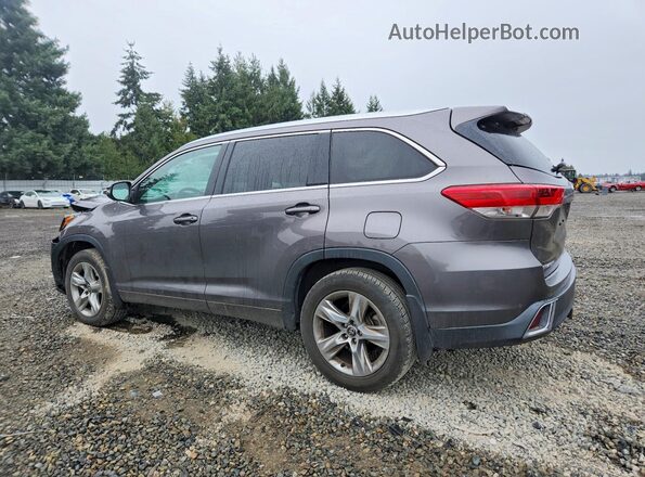 5TDDZRFH0JS497297 2018 TOYOTA HIGHLANDER Gray Задня ліва чверть