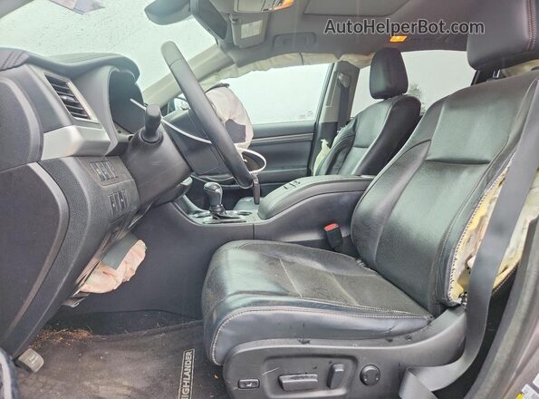 5TDDZRFH0JS497297 2018 TOYOTA HIGHLANDER Gray Вид салону спереду