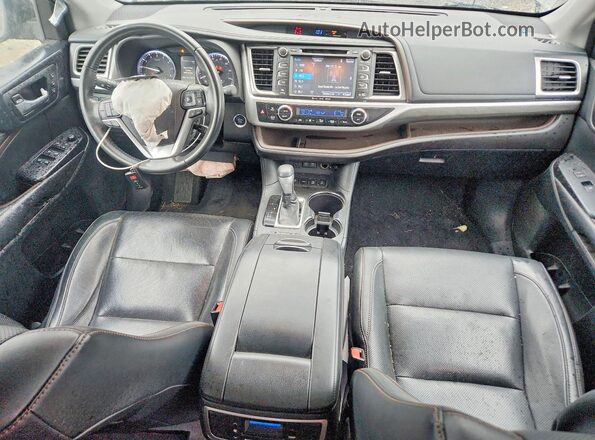 5TDDZRFH0JS497297 2018 TOYOTA HIGHLANDER Gray Вид панелі приладів