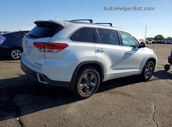 5TDDZRFH2JS803044 2018 TOYOTA HIGHLANDER White Задня права чверть