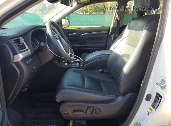 5TDDZRFH2JS803044 2018 TOYOTA HIGHLANDER White Вид салону спереду
