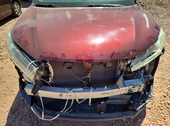 5TDDZRFH3JS875211 2018 TOYOTA HIGHLANDER Maroon Vista del compartimento del motor