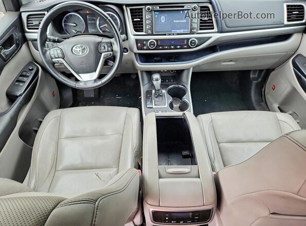 5TDDZRFH4KS954307 2019 TOYOTA HIGHLANDER Серебряный Вид панели приборов