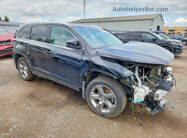 5TDDZRFH5KS996291 2019 TOYOTA HIGHLANDER Black Передня права чверть