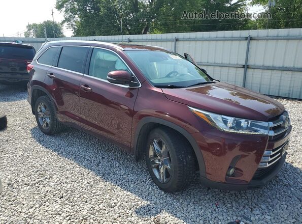 5TDDZRFH8JS499752 2018 TOYOTA HIGHLANDER Burgundy Առջևի աջ