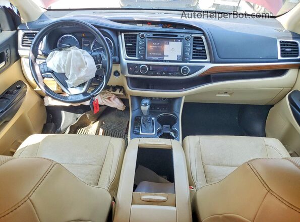 5TDDZRFH8JS499752 2018 TOYOTA HIGHLANDER Burgundy Առջևի վահանակի տեսք