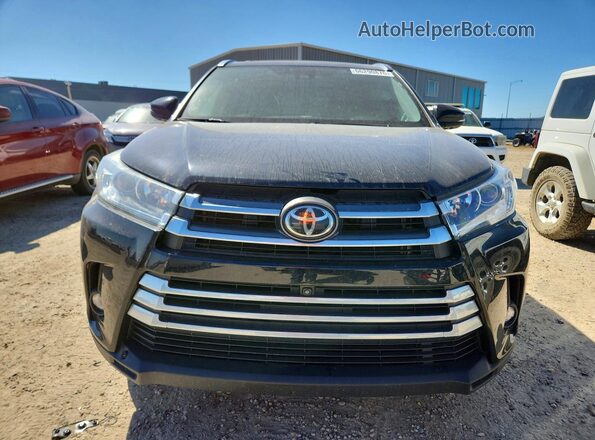 5TDDZRFH8KS740923 2019 TOYOTA HIGHLANDER Black წინა ხედი