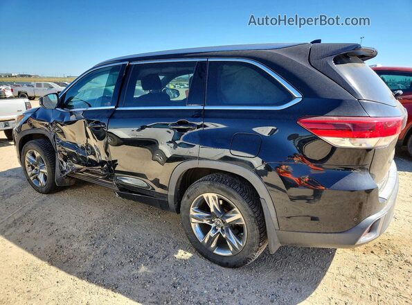5TDDZRFH8KS740923 2019 TOYOTA HIGHLANDER Black უკანა მარცხენა
