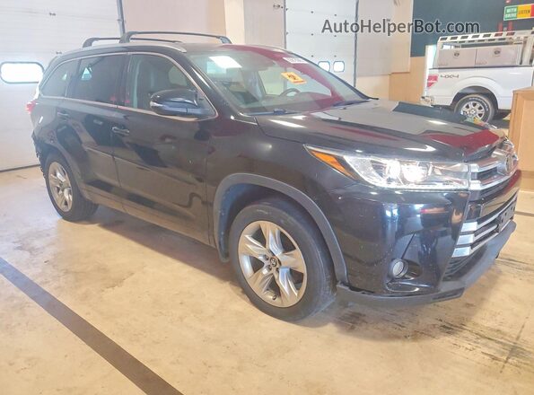 5TDDZRFH9JS495497 2018 TOYOTA HIGHLANDER Black Przód prawy