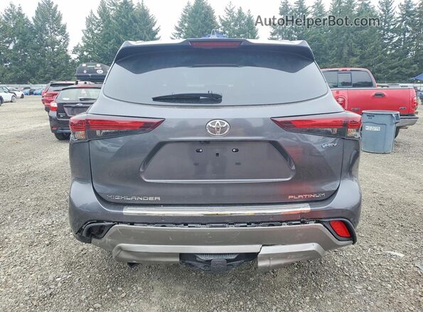 5TDEBRCH5SS673369 2025 TOYOTA HIGHLANDER Charcoal Rear view