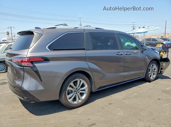 5TDERKEC7NS095350 2022 TOYOTA SIENNA Серый Задняя правая четверть