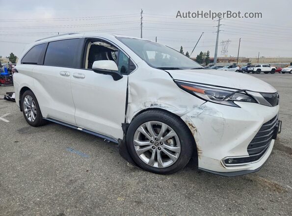5TDERKEC8PS165571 2023 TOYOTA SIENNA Белый Передняя правая четверть