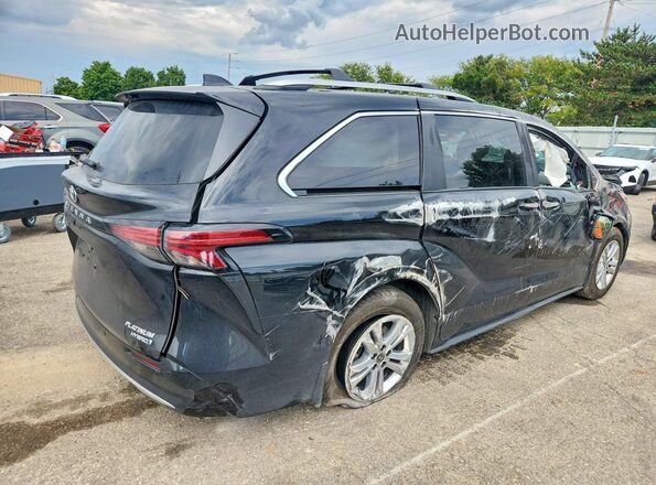 5TDESKFC2NS067507 2022 TOYOTA SIENNA Black უკანა მარჯვენა