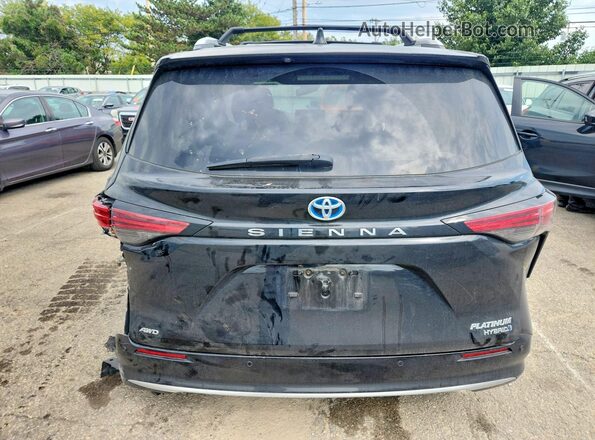 5TDESKFC2NS067507 2022 TOYOTA SIENNA Black უკანა ხედი