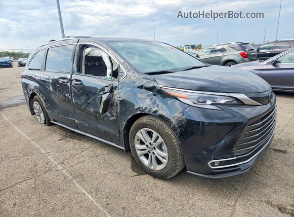 5TDESKFC2NS067507 2022 TOYOTA SIENNA Black წინა მარჯვენა