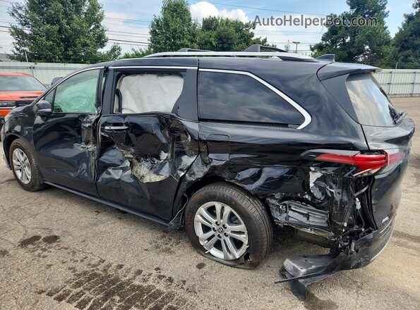 5TDESKFC2NS067507 2022 TOYOTA SIENNA Black უკანა მარცხენა