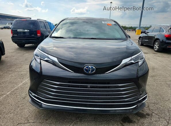 5TDESKFC2NS067507 2022 TOYOTA SIENNA Black წინა ხედი