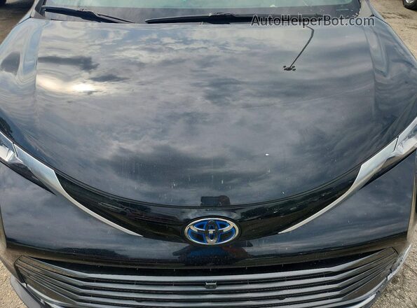 5TDESKFC2NS067507 2022 TOYOTA SIENNA Black ძრავის განყოფილების ხედი