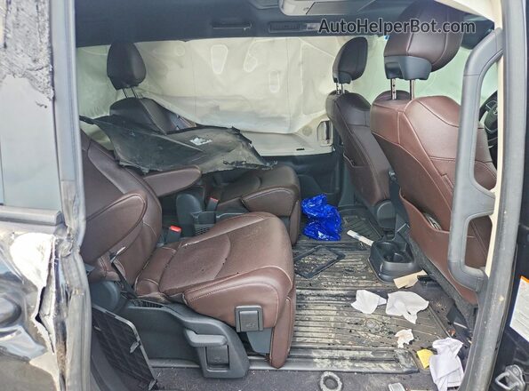 5TDESKFC2NS067507 2022 TOYOTA SIENNA Black უკანა სალონის ხედი
