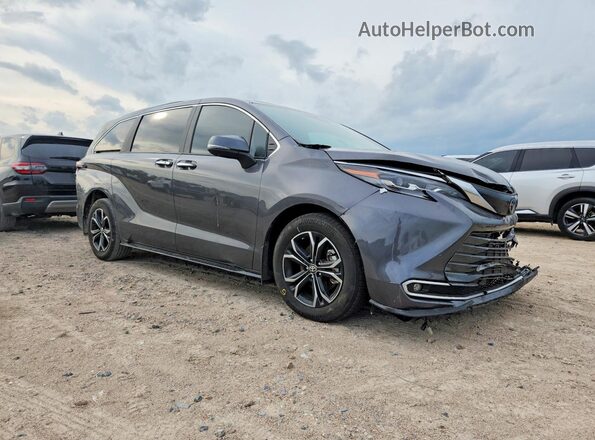 5TDESKFC8SS157708 2025 TOYOTA SIENNA Gray Front right