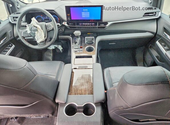 5TDESKFC8SS157708 2025 TOYOTA SIENNA Gray Dashboard view