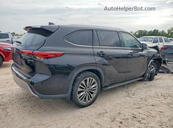 5TDFARAH8MS006079 2021 TOYOTA HIGHLANDER Blue უკანა მარჯვენა