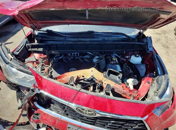 5TDFZRAH4MS053568 2021 TOYOTA HIGHLANDER Red ძრავის განყოფილების ხედი