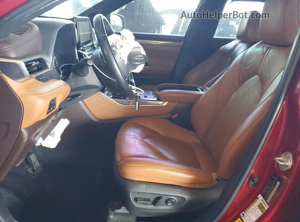 5TDFZRAH4MS053568 2021 TOYOTA HIGHLANDER Red წინა სალონის ხედი