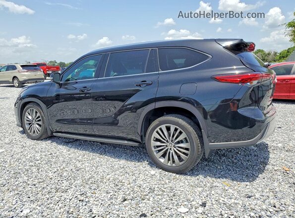 5TDFZRAH5LS002059 2020 TOYOTA HIGHLANDER Black Trasero izquierdo