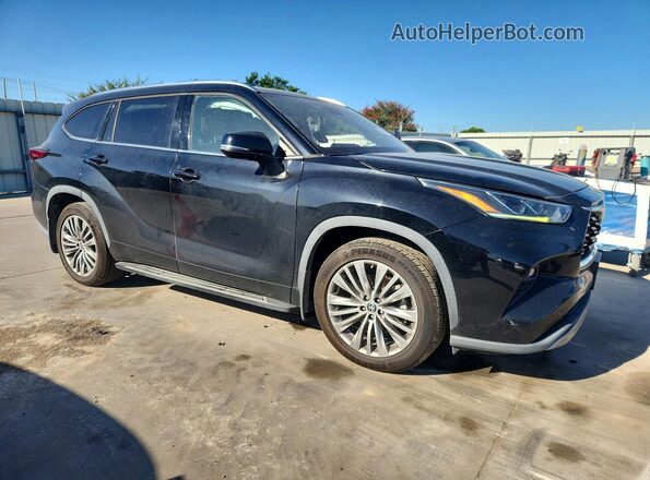 5TDFZRBH1MS159295 2021 TOYOTA HIGHLANDER Black Przód prawy