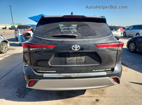 5TDFZRBH1MS159295 2021 TOYOTA HIGHLANDER Black Widok z tyłu