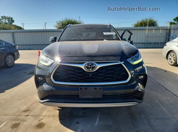 5TDFZRBH1MS159295 2021 TOYOTA HIGHLANDER Black Widok z przodu