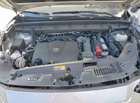 5TDFZRBH1NS170492 2022 TOYOTA HIGHLANDER Silver Շարժիչի բաժամունքի տեսք