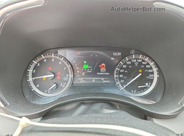 5TDFZRBH2MS129156 2021 TOYOTA HIGHLANDER White Vista del cuadro de instrumentos