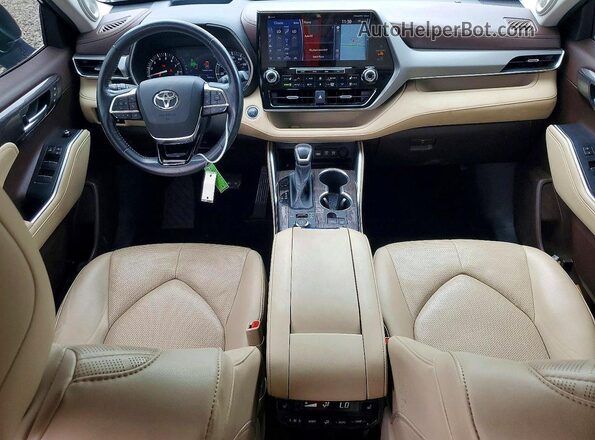 5TDFZRBH3LS056149 2020 TOYOTA HIGHLANDER Черный Вид панели приборов