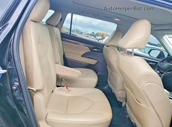 5TDFZRBH3LS056149 2020 TOYOTA HIGHLANDER Черный Вид задней части салона
