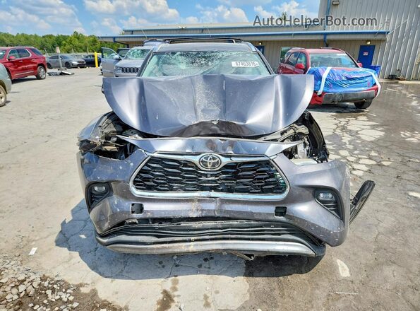 5TDFZRBH9NS229563 2022 TOYOTA HIGHLANDER Gray Vista frontal