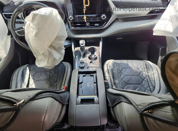 5TDFZRBH9NS229563 2022 TOYOTA HIGHLANDER Gray Vista del salpicadero