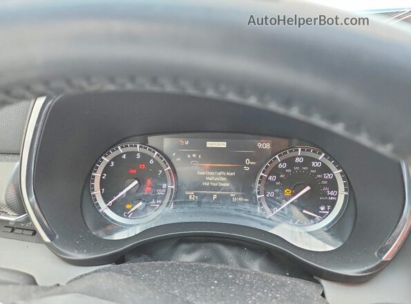5TDFZRBH9NS229563 2022 TOYOTA HIGHLANDER Gray Vista del cuadro de instrumentos
