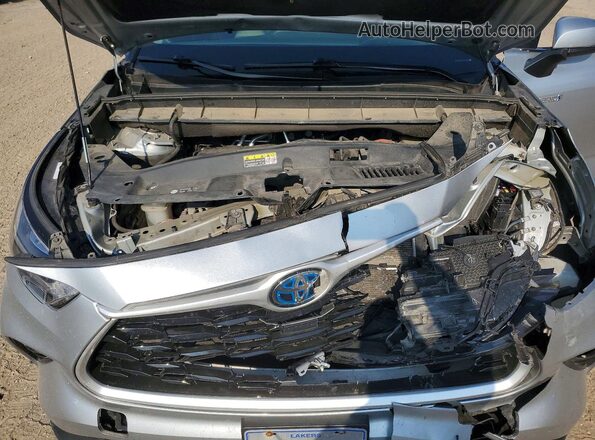 5TDGBRCH2LS507059 2020 TOYOTA HIGHLANDER Silver Вид підкапотного простору