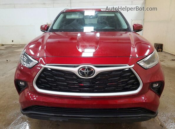 5TDGZRAH1MS063057 2021 TOYOTA HIGHLANDER Red წინა ხედი