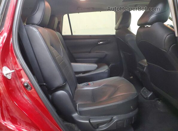 5TDGZRAH1MS063057 2021 TOYOTA HIGHLANDER Red უკანა სალონის ხედი