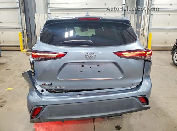 5TDGZRAH5MS080881 2021 TOYOTA HIGHLANDER Blue უკანა ხედი