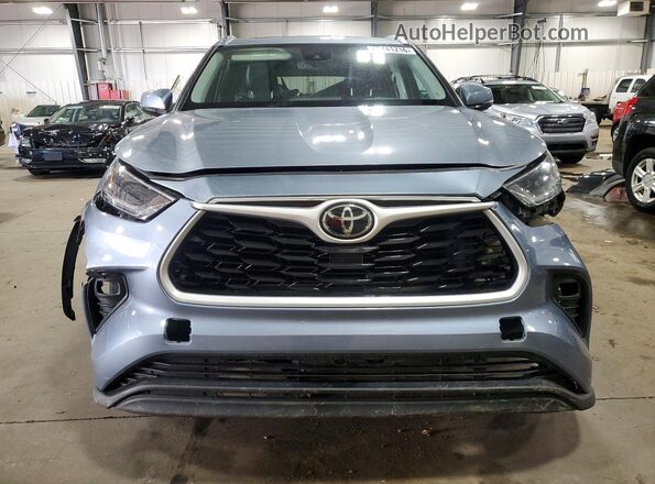 5TDGZRAH5MS080881 2021 TOYOTA HIGHLANDER Blue წინა ხედი