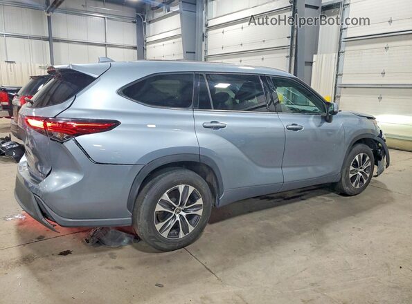 5TDGZRAH5MS080881 2021 TOYOTA HIGHLANDER Blue უკანა მარჯვენა