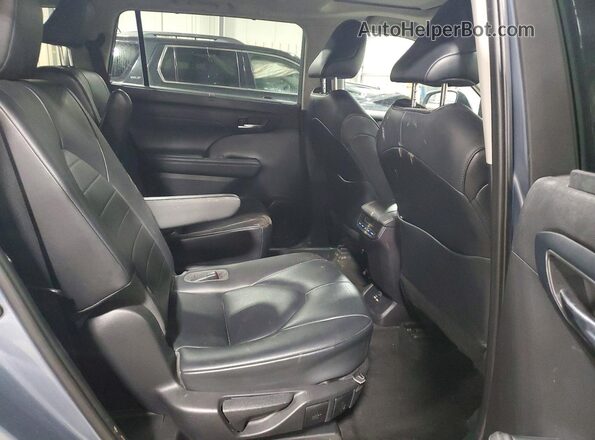 5TDGZRAH5MS080881 2021 TOYOTA HIGHLANDER Blue უკანა სალონის ხედი