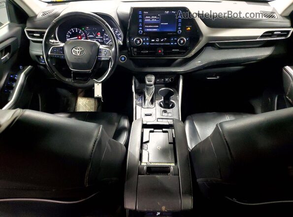 5TDGZRAH5MS080881 2021 TOYOTA HIGHLANDER Blue წინა პანელის ხედი